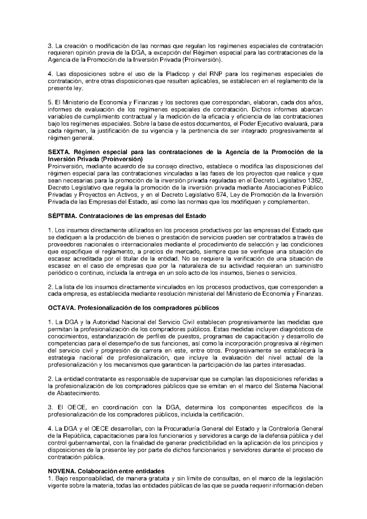 Ley General de Contrataciones Públicas N° 32069 - Parte 4: Plazos y ...