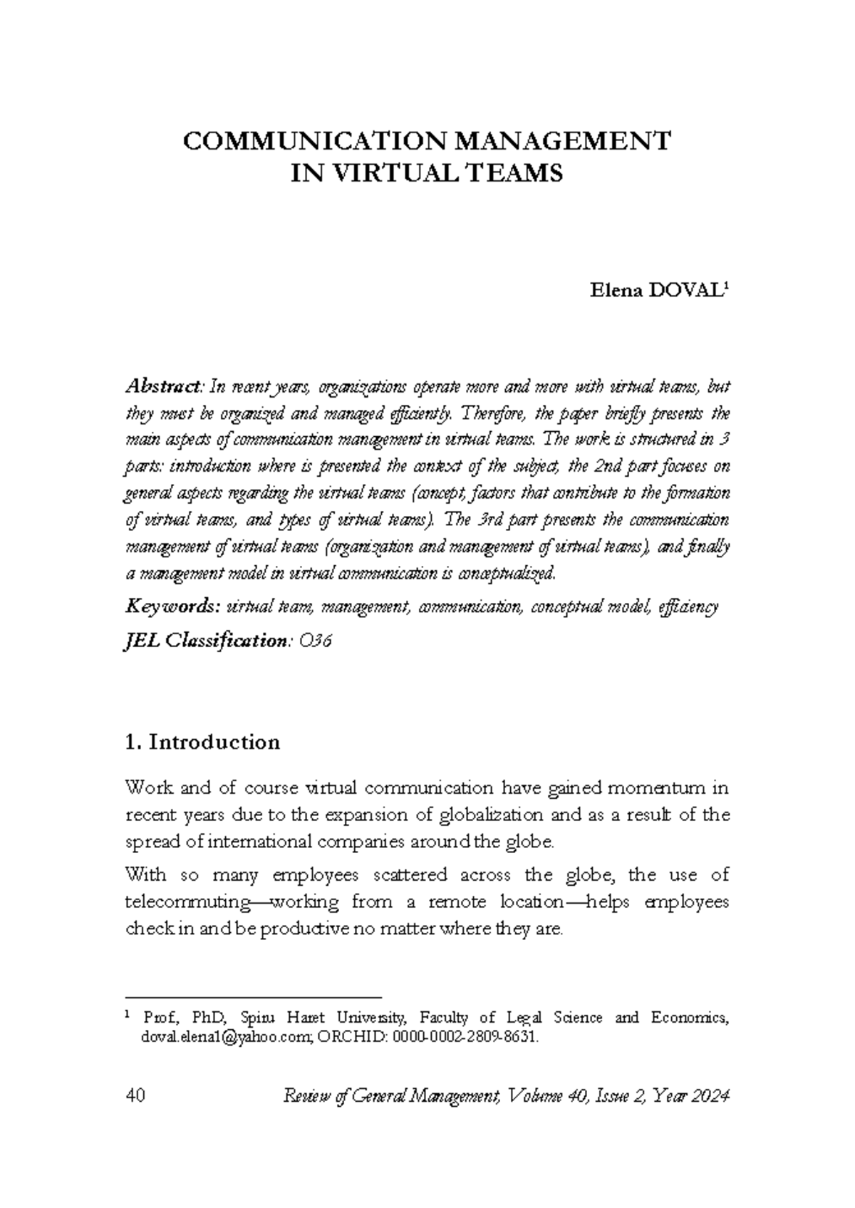 COMM 101: Communication Management in Virtual Teams - Key Insights ...
