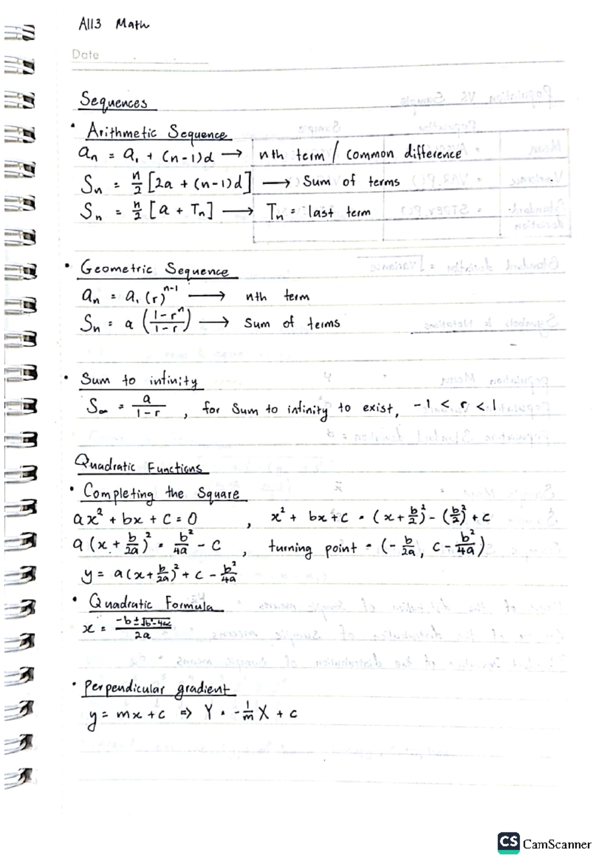 MATH 101 Comprehensive Study Notes for Exams and Quizzes - Studocu