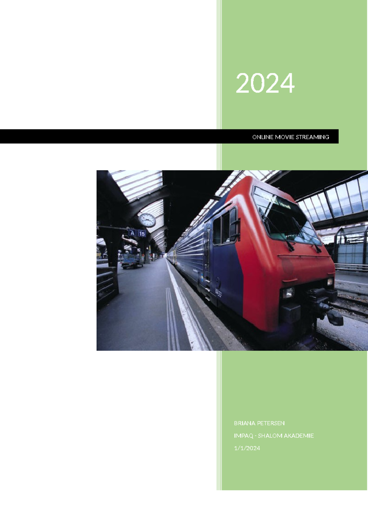 Research Report - Grade 12 CAT PAT: Streaming Services Analysis 2024 - Document Preview