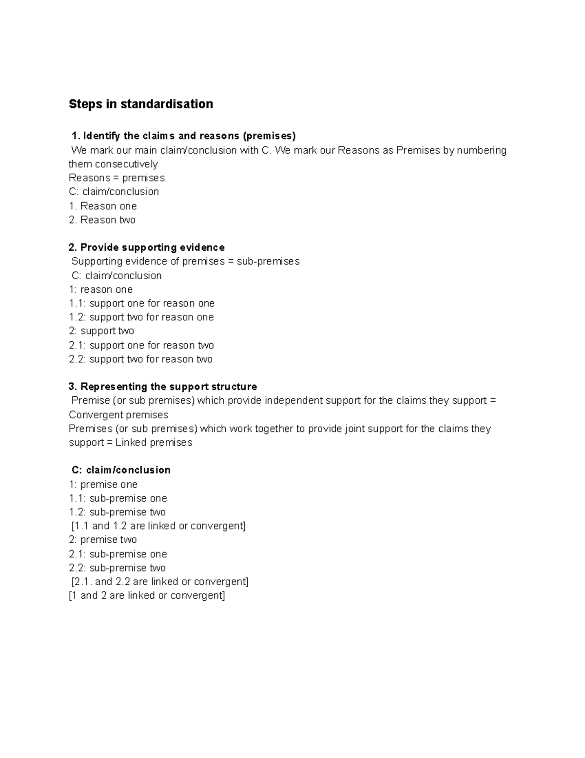 Critical Thinking Exam Notes (CT101) - Studocu