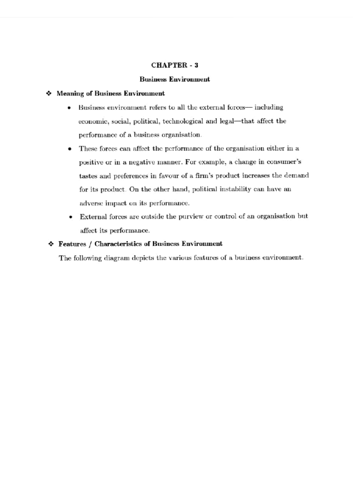 BUS 101 CHAPTER 3: Understanding the Business Environment - Studocu