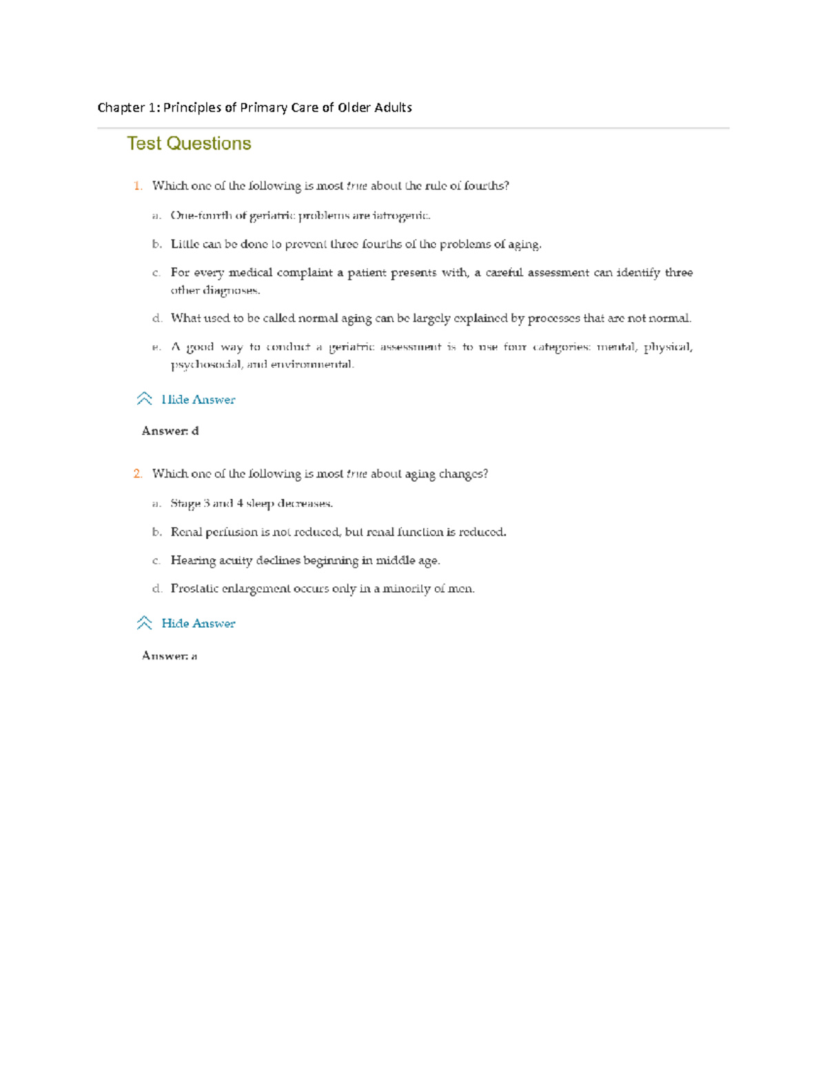 NR601 Midterm Exam Review: Key Concepts in Primary Care - Studocu