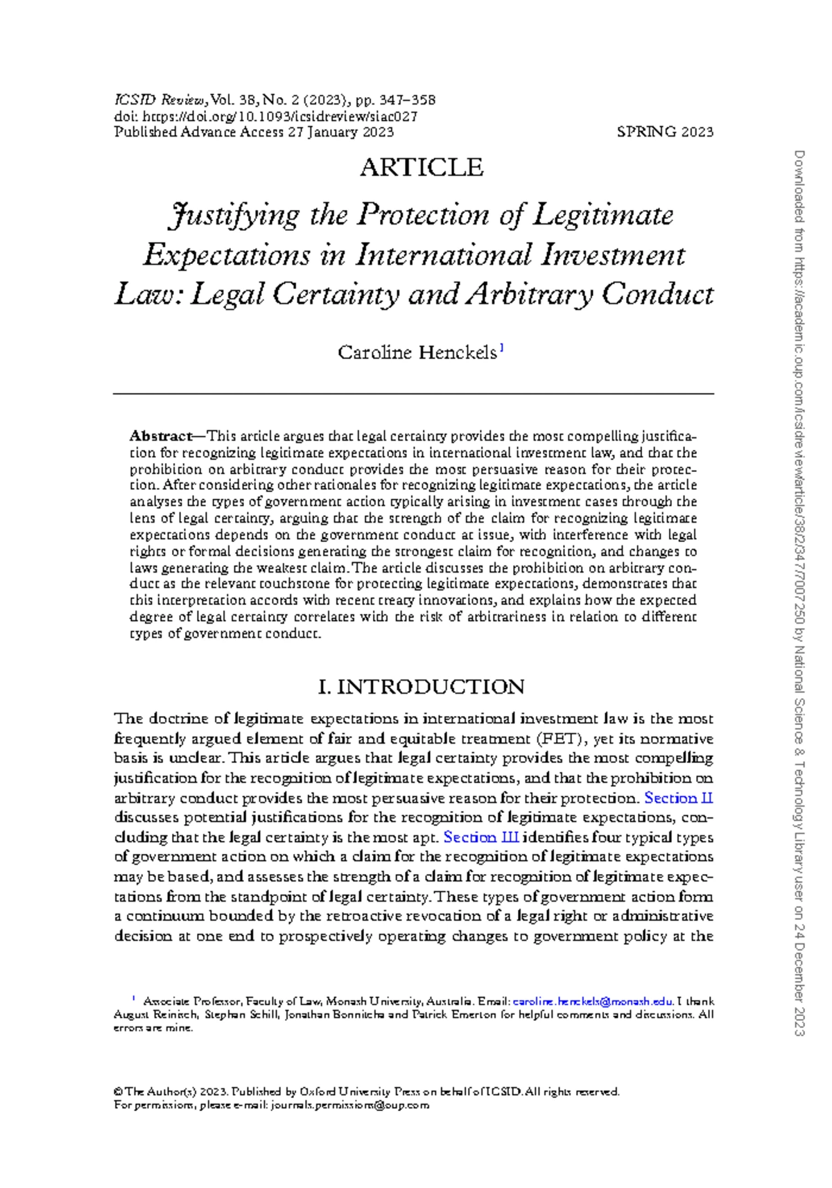2023-Rev Euro Comp Intl Enviro - Shams - Legitimacy in Climate ...