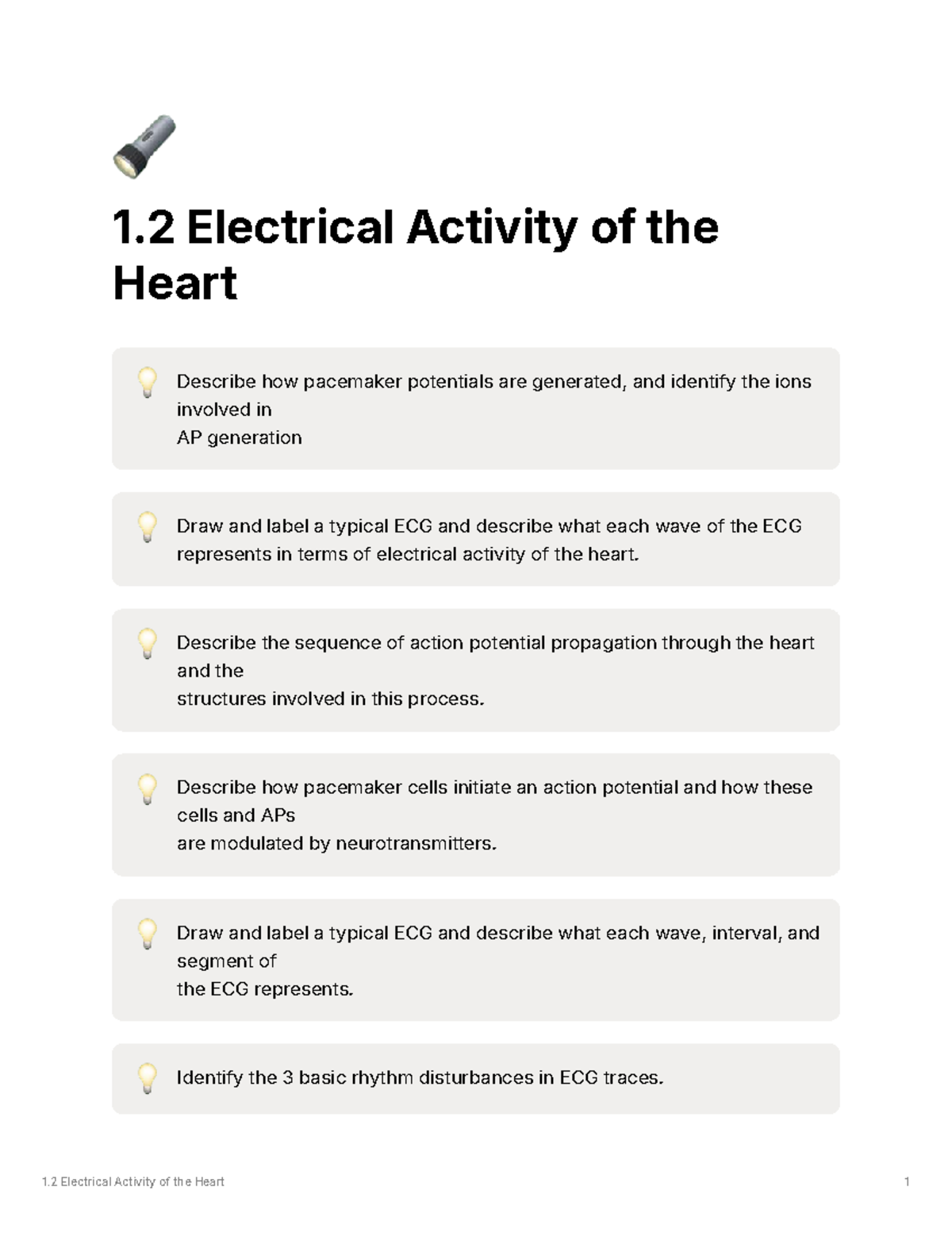 1.2 ECG and Pacemaker Potentials: Heart Electrical Activity Explained ...