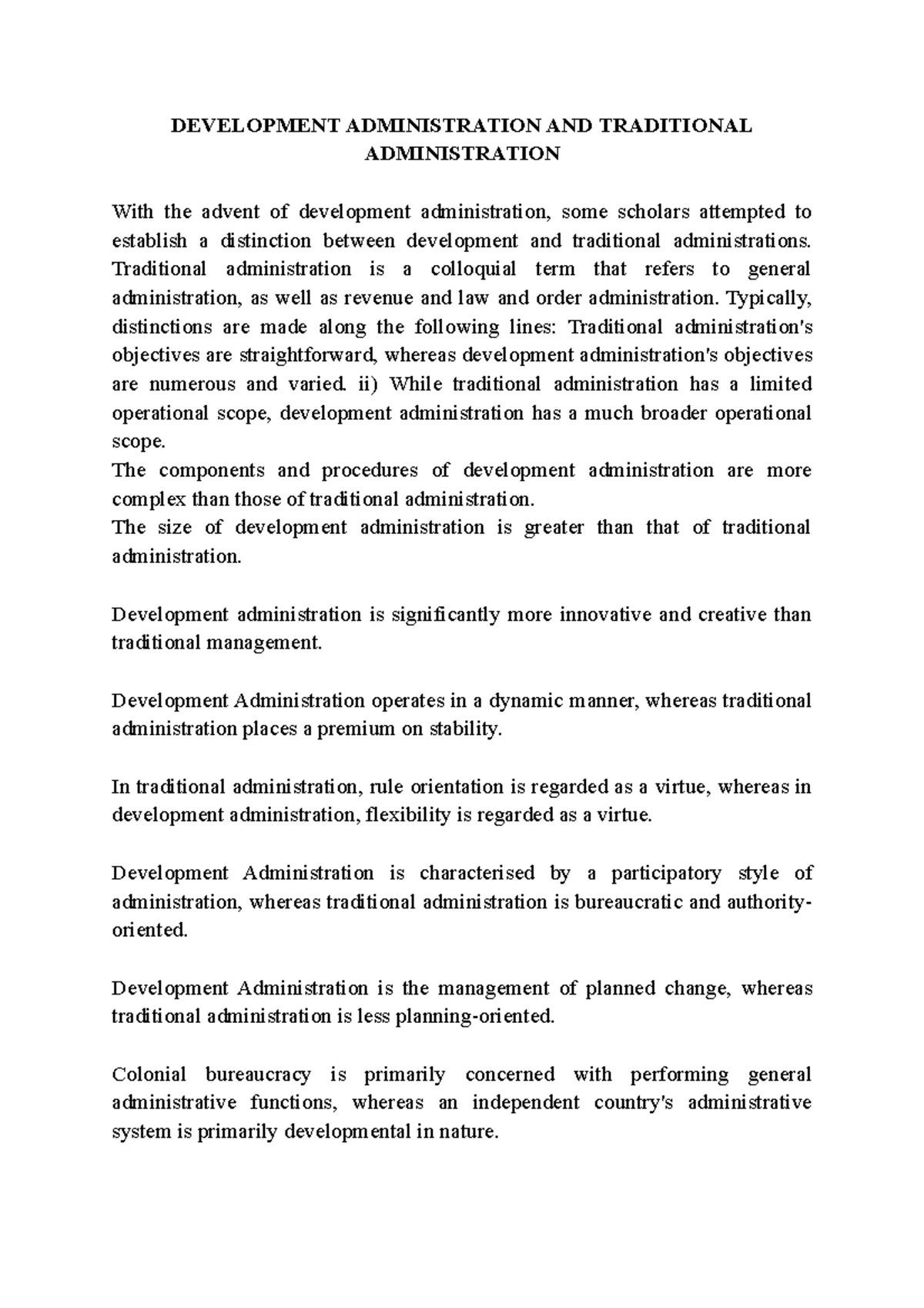 Instruments OF Development Administration - INSTRUMENTS OF DEVELOPMENT ...