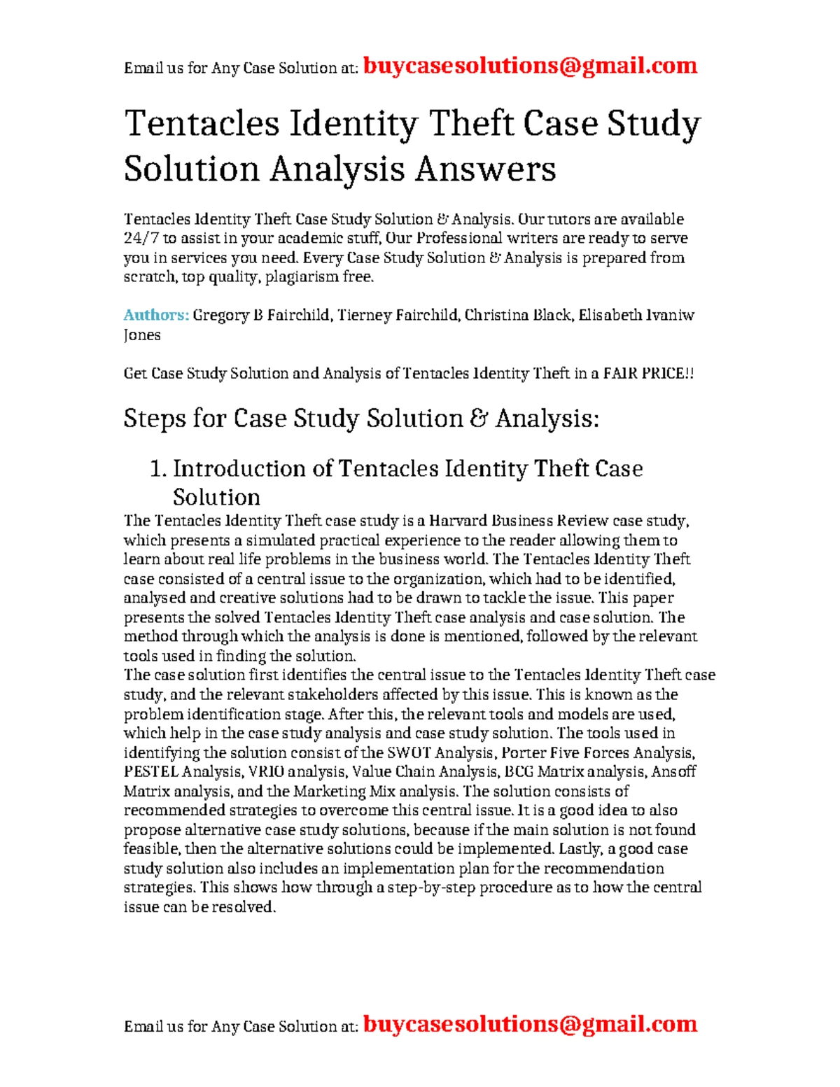 Mary Washington Pediatrics Case Study Solution Analysis (HBR) - Studocu