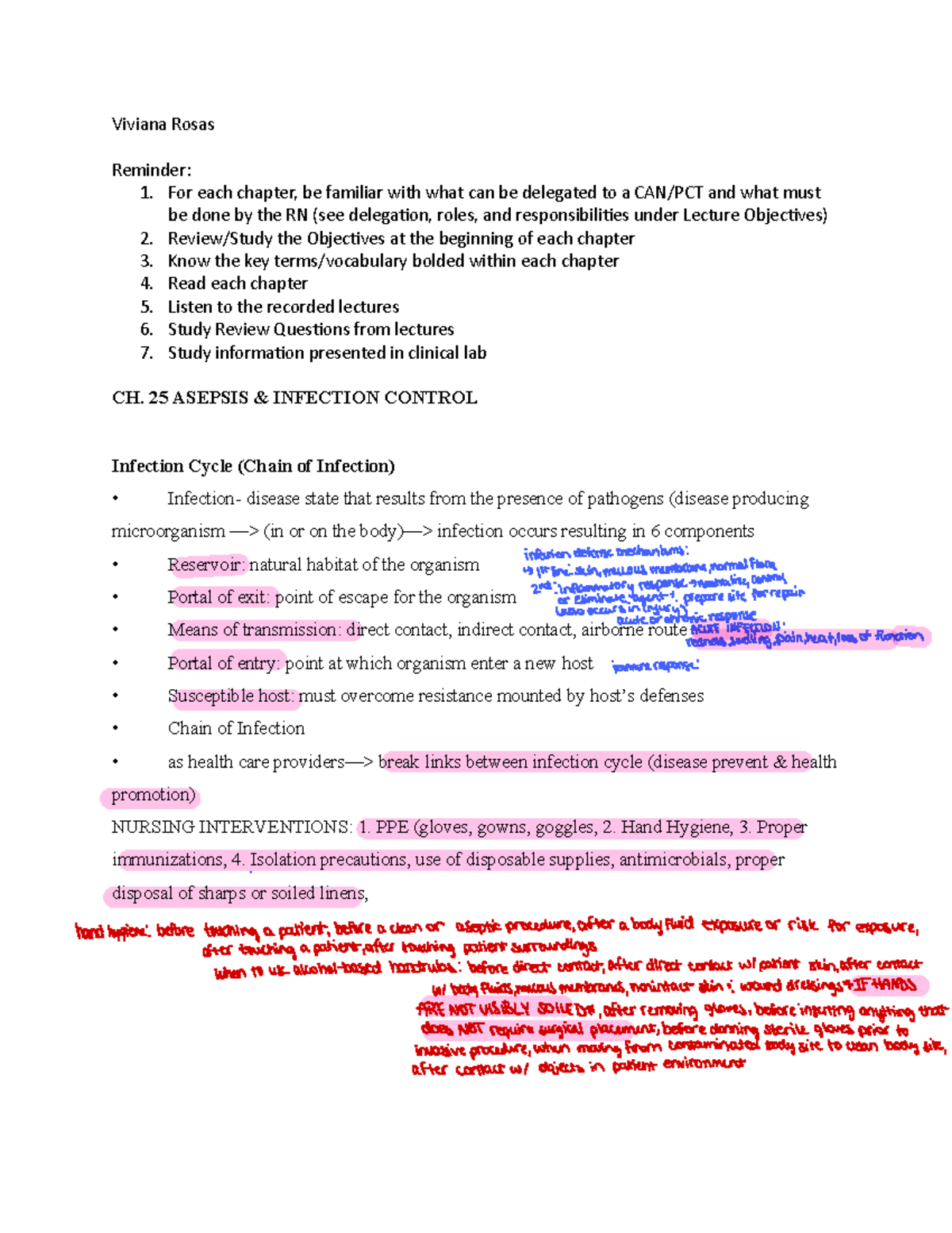 NUR231 Final Exam Study Guide: Infection Control & Aseptic Techniques ...