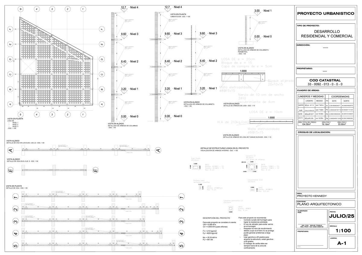 Plano Estructural - Proyecto Urbanístico (Ing. Civil) - Studocu