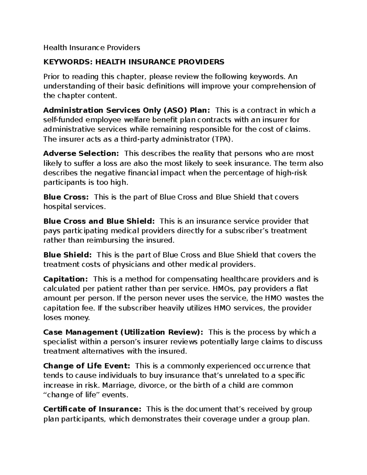 Overview of Health Maintenance Organizations (HMOs) and Structure ...
