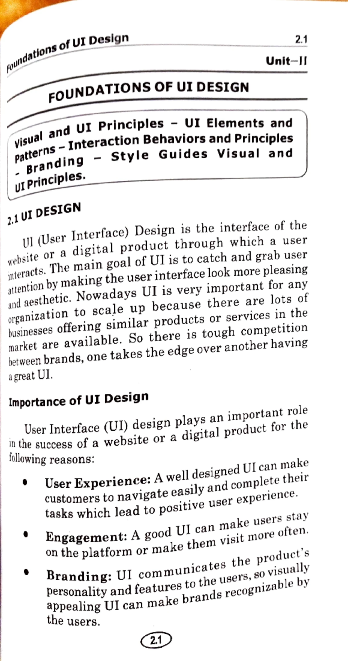 UX Design Foundations and Key Concepts - Unit 3 Lecture Notes - Studocu