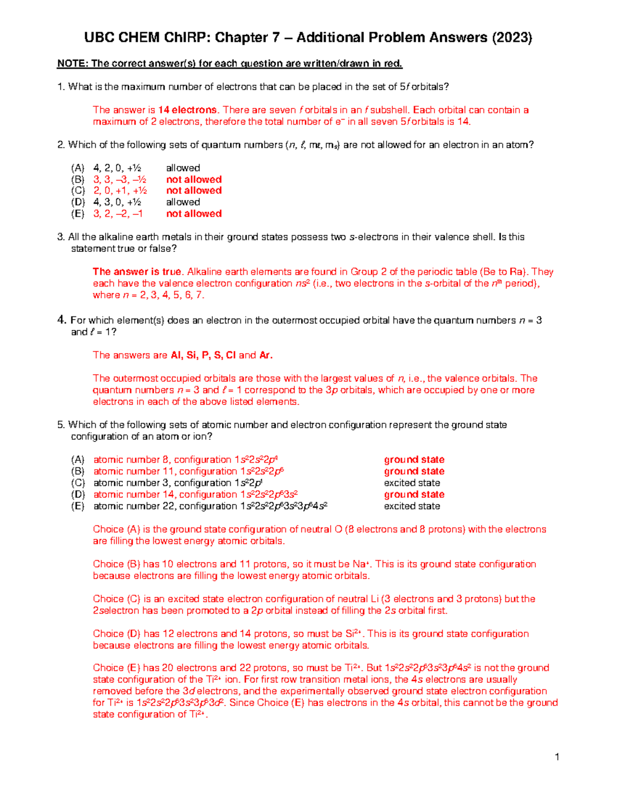 Chapter 7 Additional Problems Solutions and Explanations 2023 - Studocu