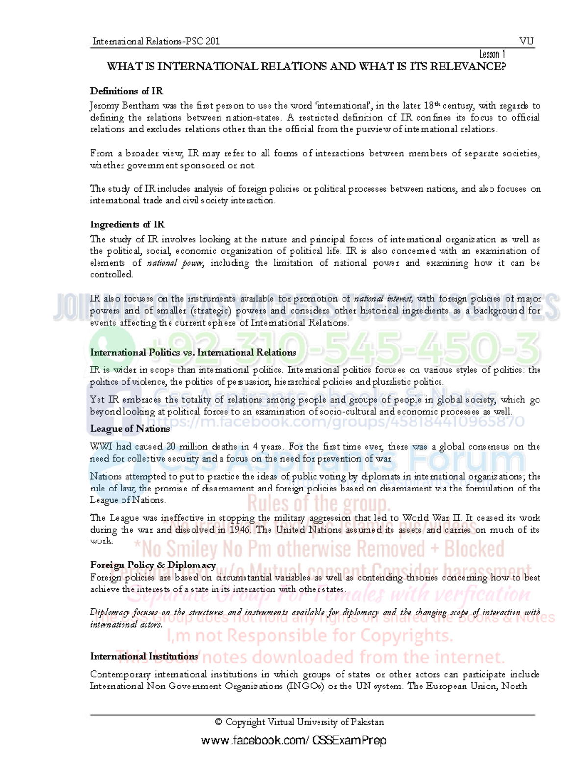 International Relations Overview: Key Concepts and Approaches (IR-Notes ...