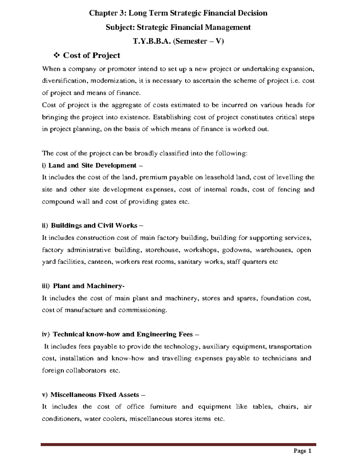 Unit 3 - Final Exam Notes on Strategic Financial Management (SFM) - Studocu