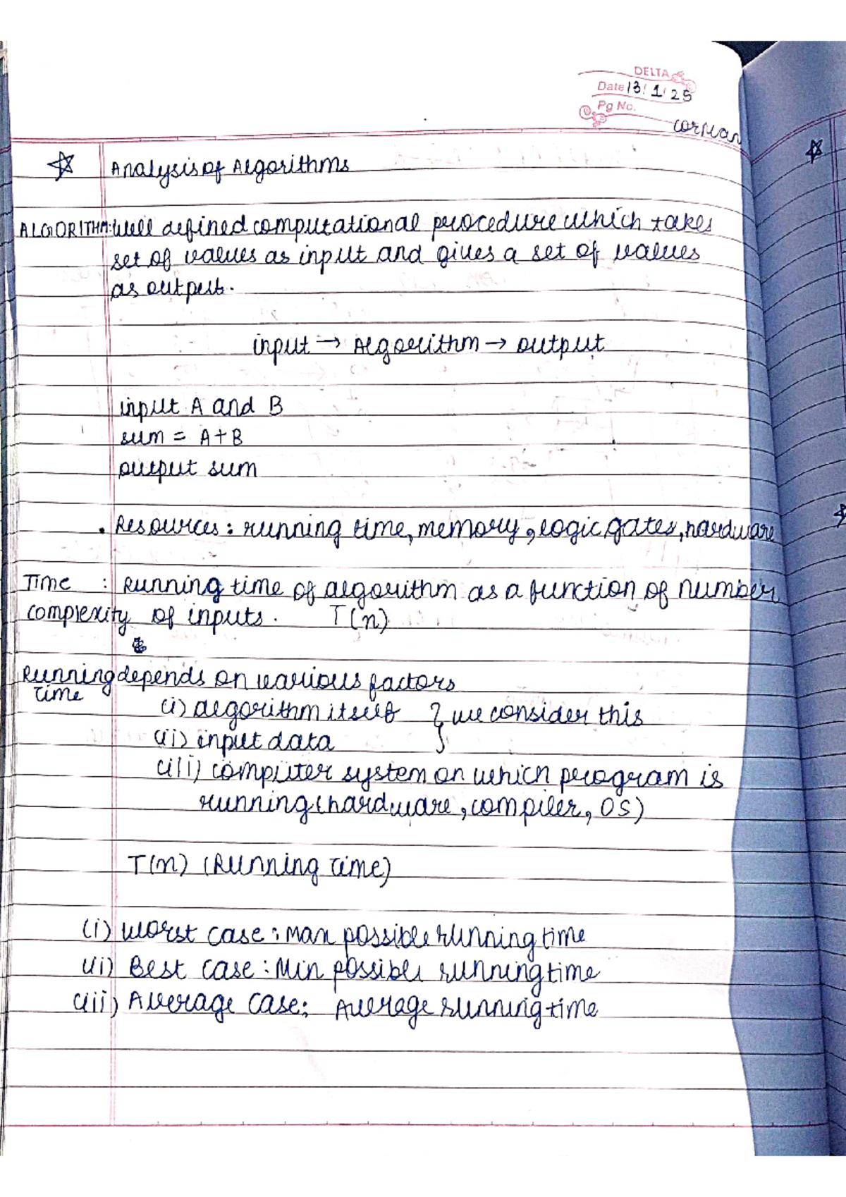 DAA - Analysis of Algorithms Notes: Asymptotic Efficiency & Growth ...