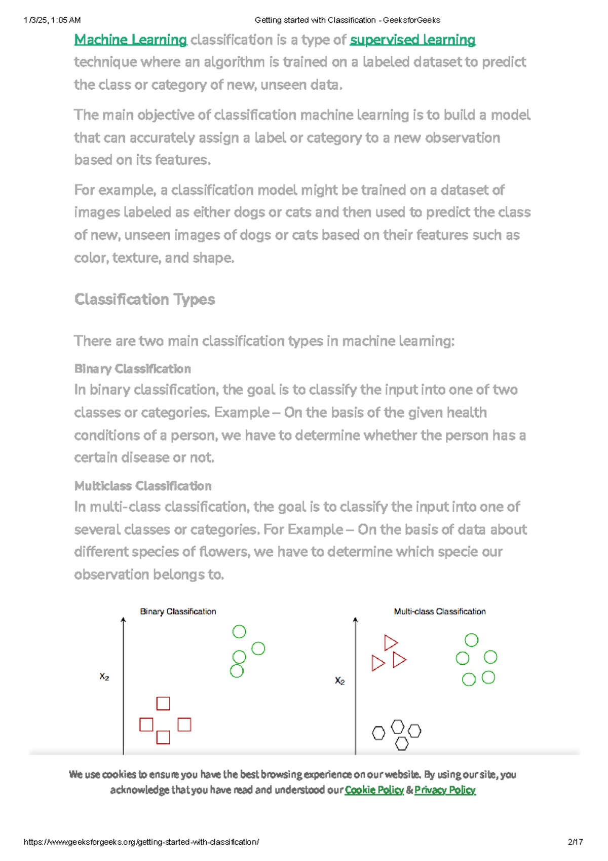Unit III B Classifications of Learning - Machine Learning ...