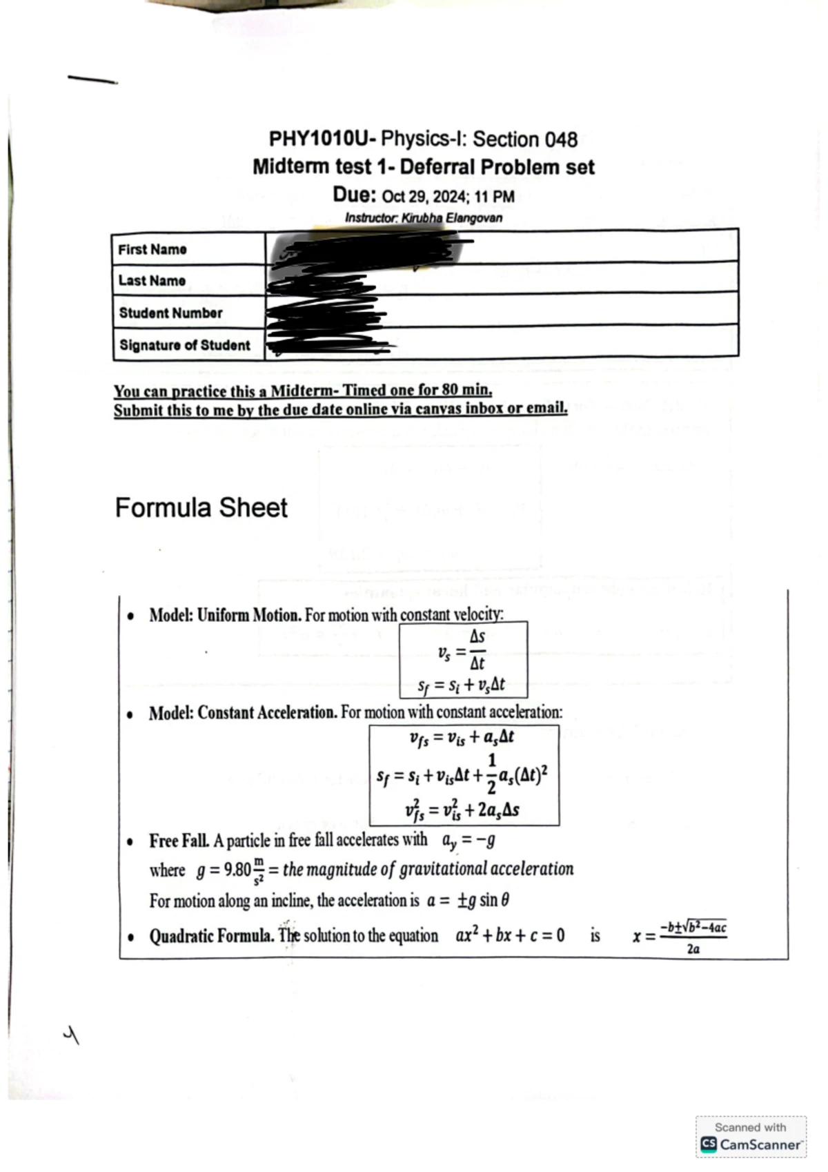 OCIT 101: Solving Systems for Infinite, Unique, or No Solutions - Studocu