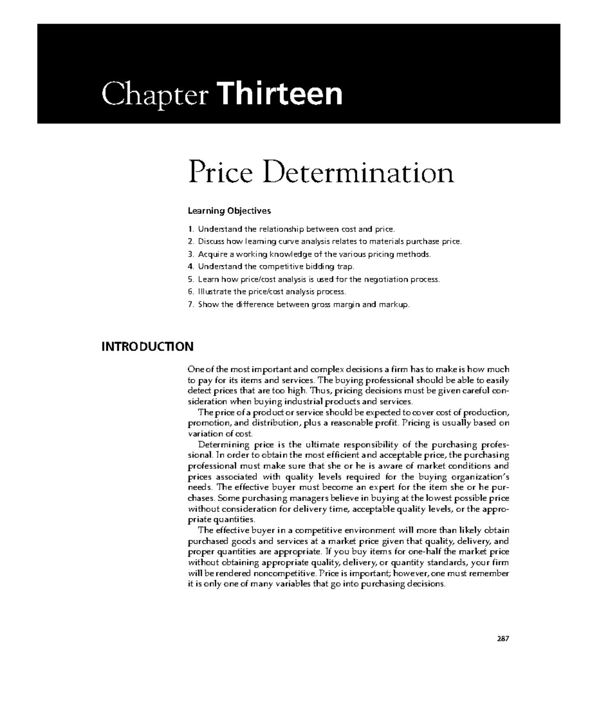 Purchasing 13 & 14 - Price Determination and Strategies Overview - Studocu