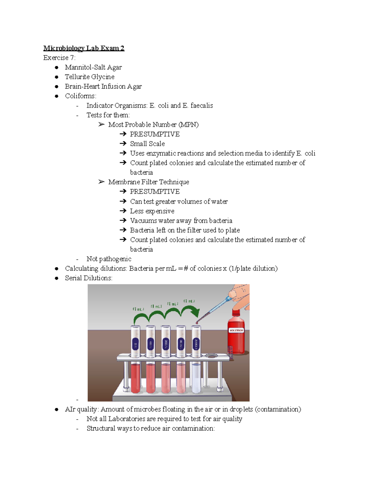 MIC 304 Microbiology Lab Exam 2 Study Notes and Techniques - Studocu