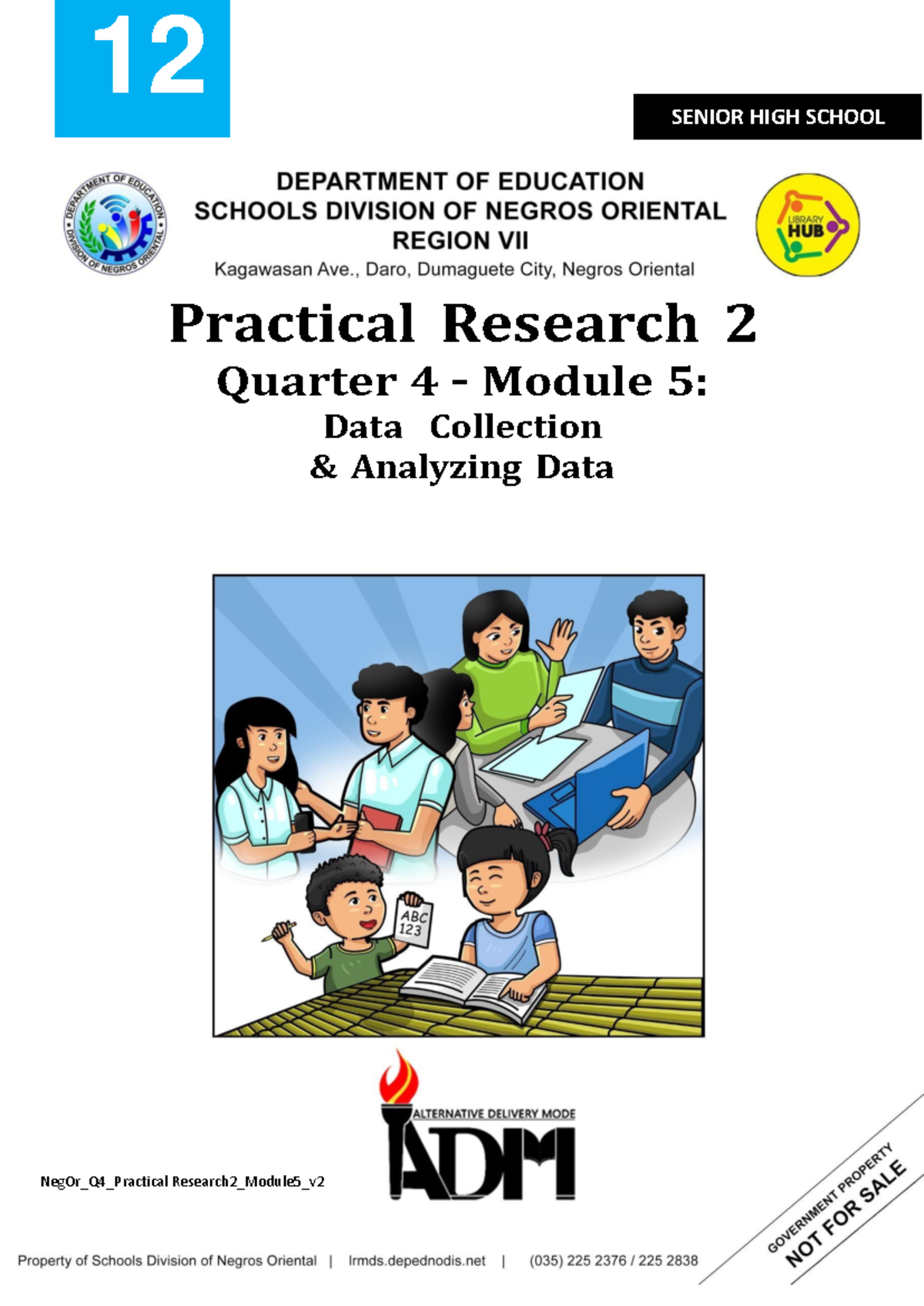 G12 PR2 Q4 Module 5: Data Collection & Analysis Guide - Studocu