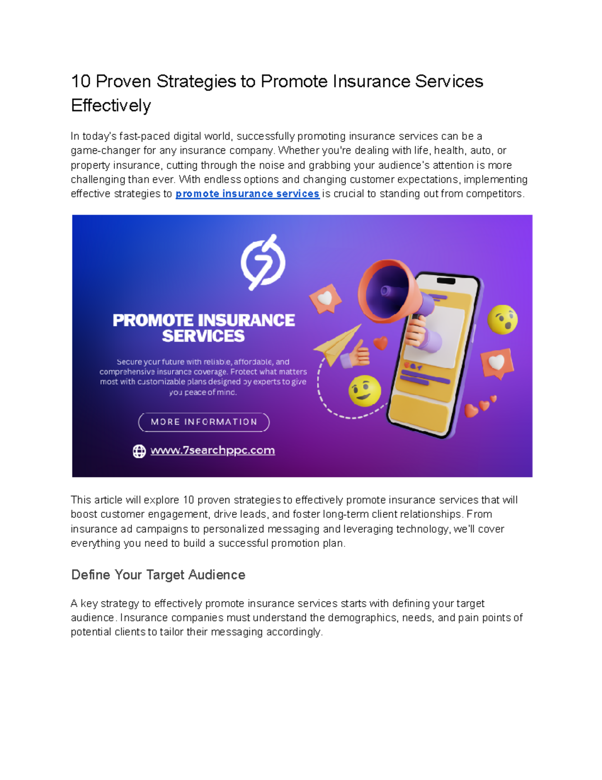 Promotion Strategies Of Insurance Companies