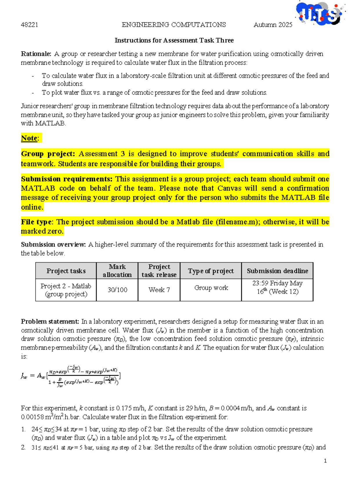 48221 - Engineering Computations - Assessment Task 3 Instructions-2025A ...