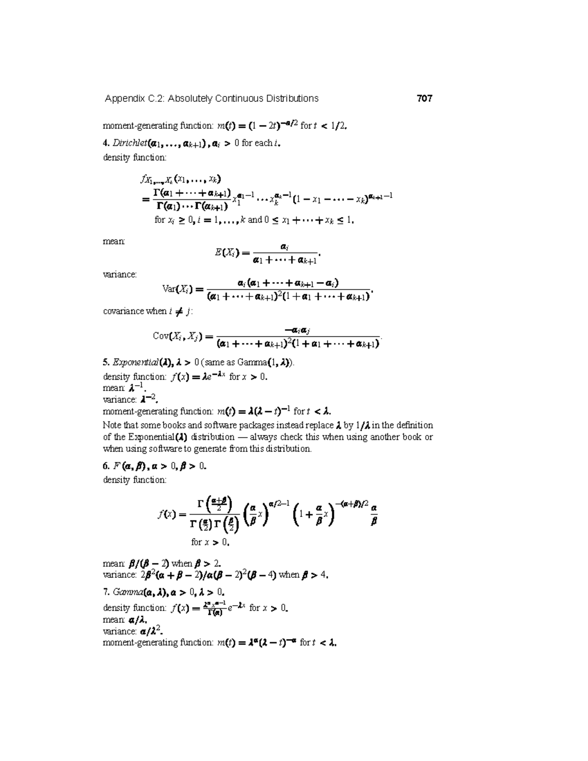 Appendix C.2: Continuous Distributions in Calculus Notes (Part 361 ...