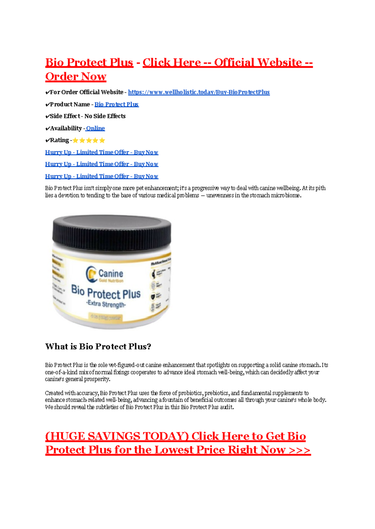 Bio Protect Plus: Comprehensive Guide on Usage and Benefits - Studocu