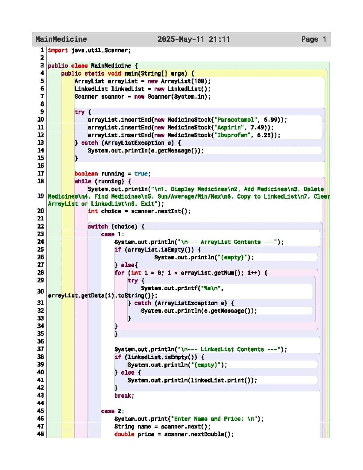 Bahasa (grammar) - // SableCC grammar for bahasa, a subset of Java ...