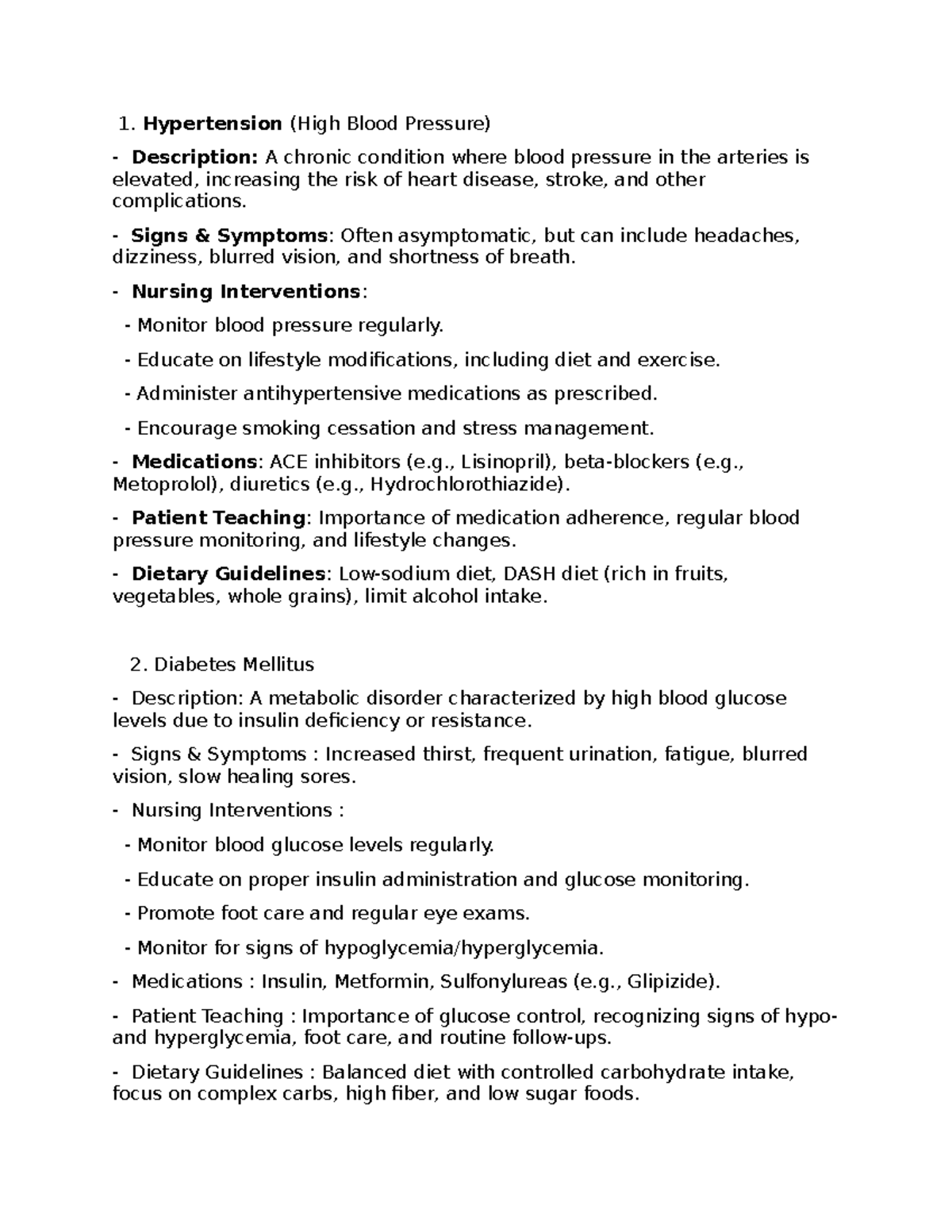 Med Surg 101: Key Concepts and Interventions for Common Conditions ...