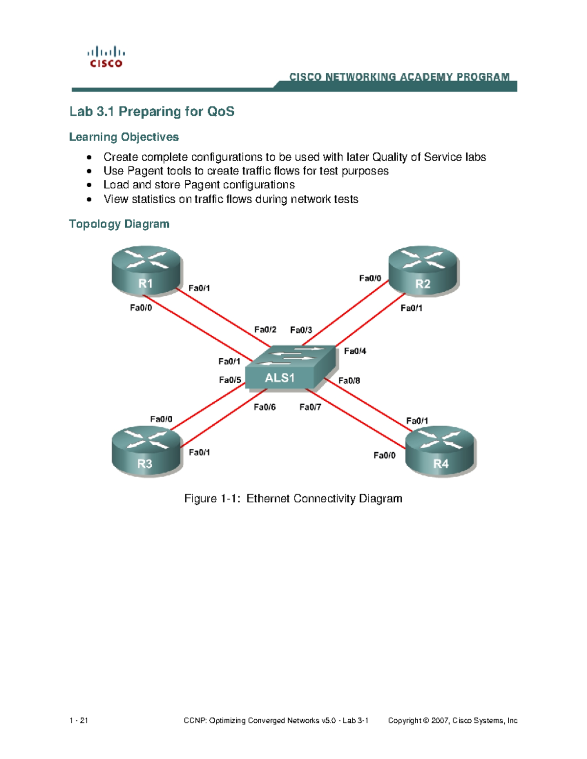 L3.1 Preparing for Qo S - gracias - Lab 3 Preparing for QoS Learning ...