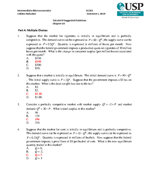 Tutorial 7 Suggested Solutions - Warning: TT: undefined function: 32 ...