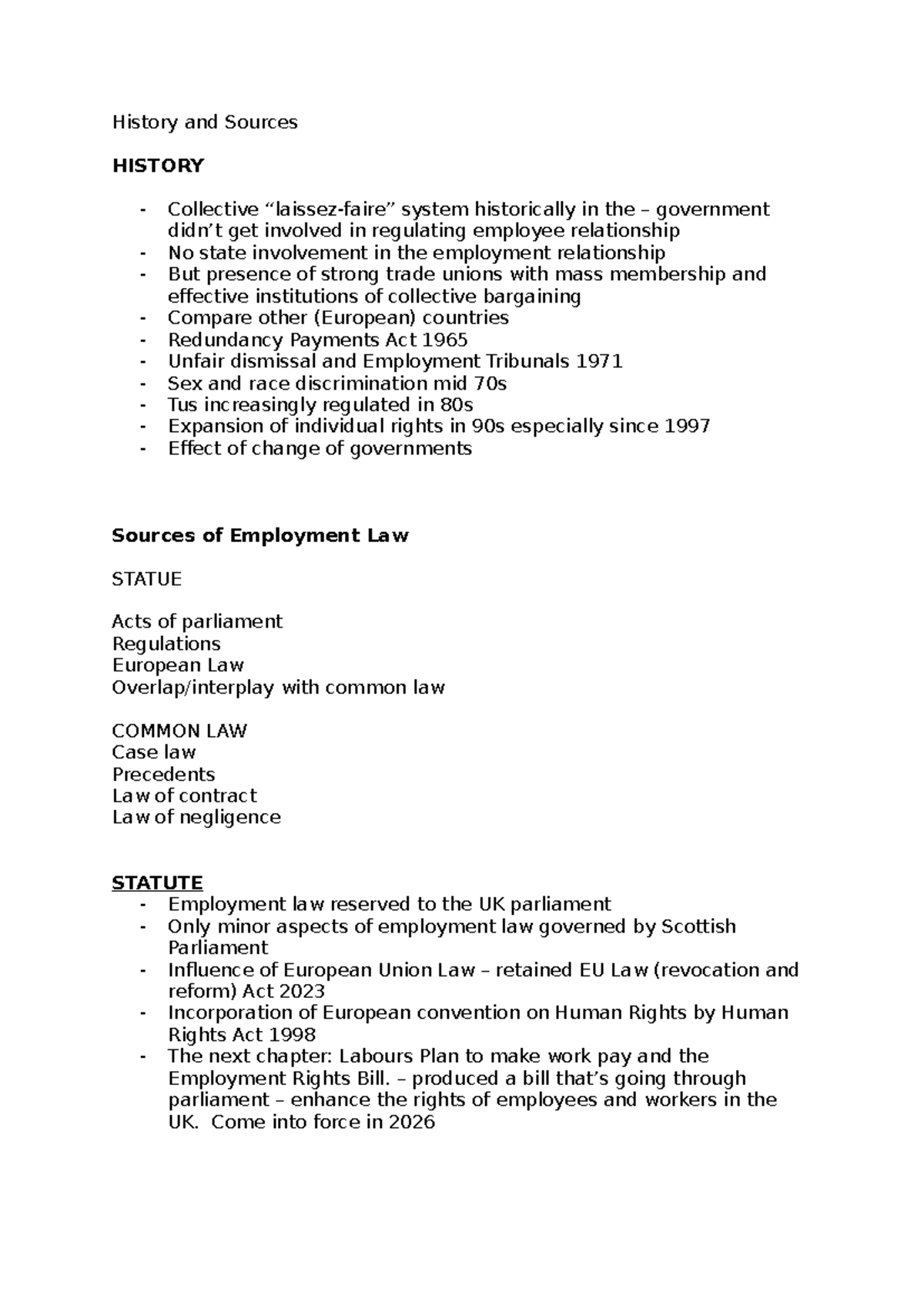 Understanding Employment Law (LAW101): Historical Context & Key ...