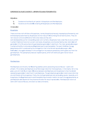 Exp 5 inheritance lab report - Biology - Studocu