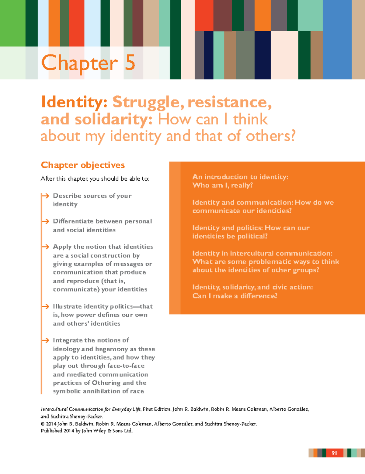 Chapter 5: Identity and Communication - Struggles, Resistance, and ...