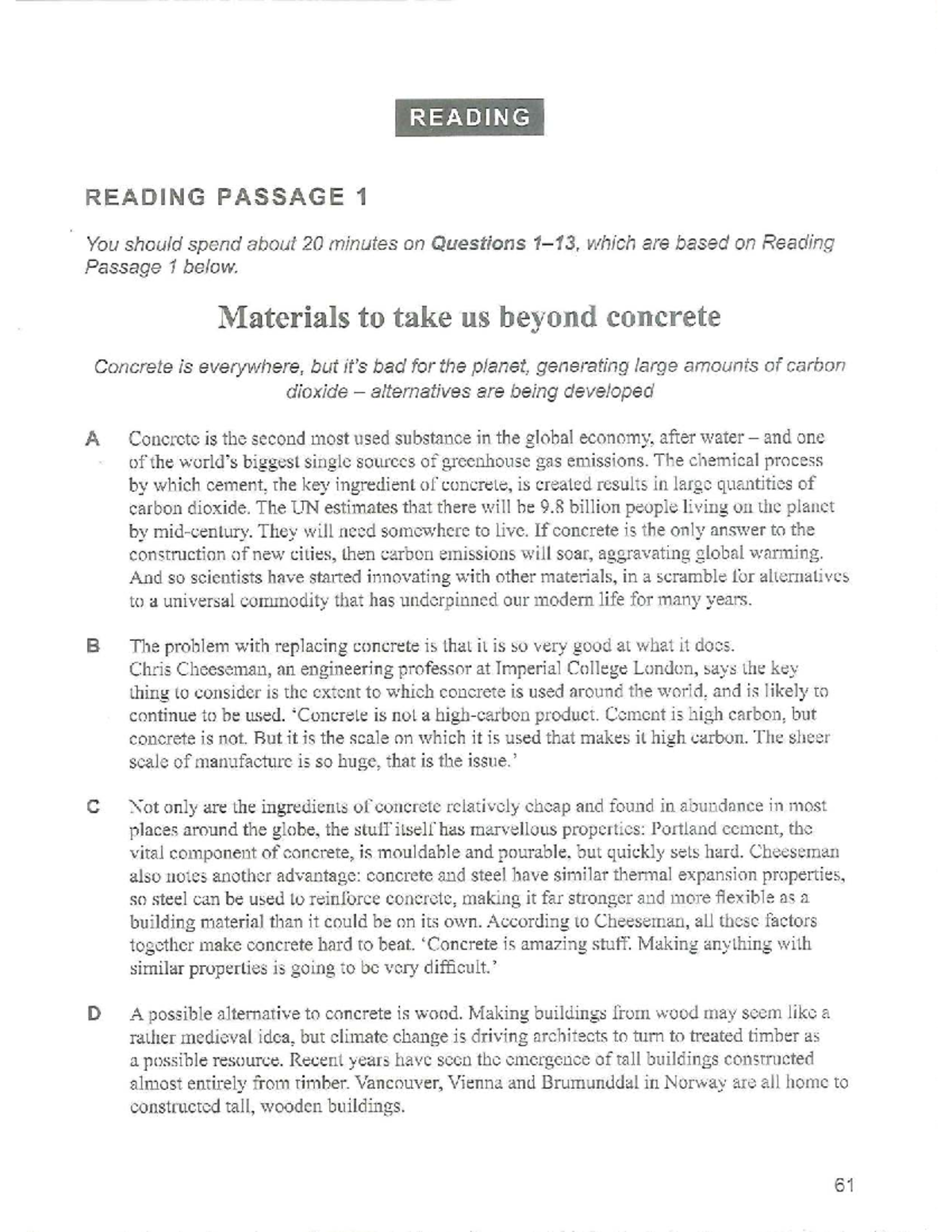Cam 18 Test 2 - Reading Passage Analysis and Questions - Studocu
