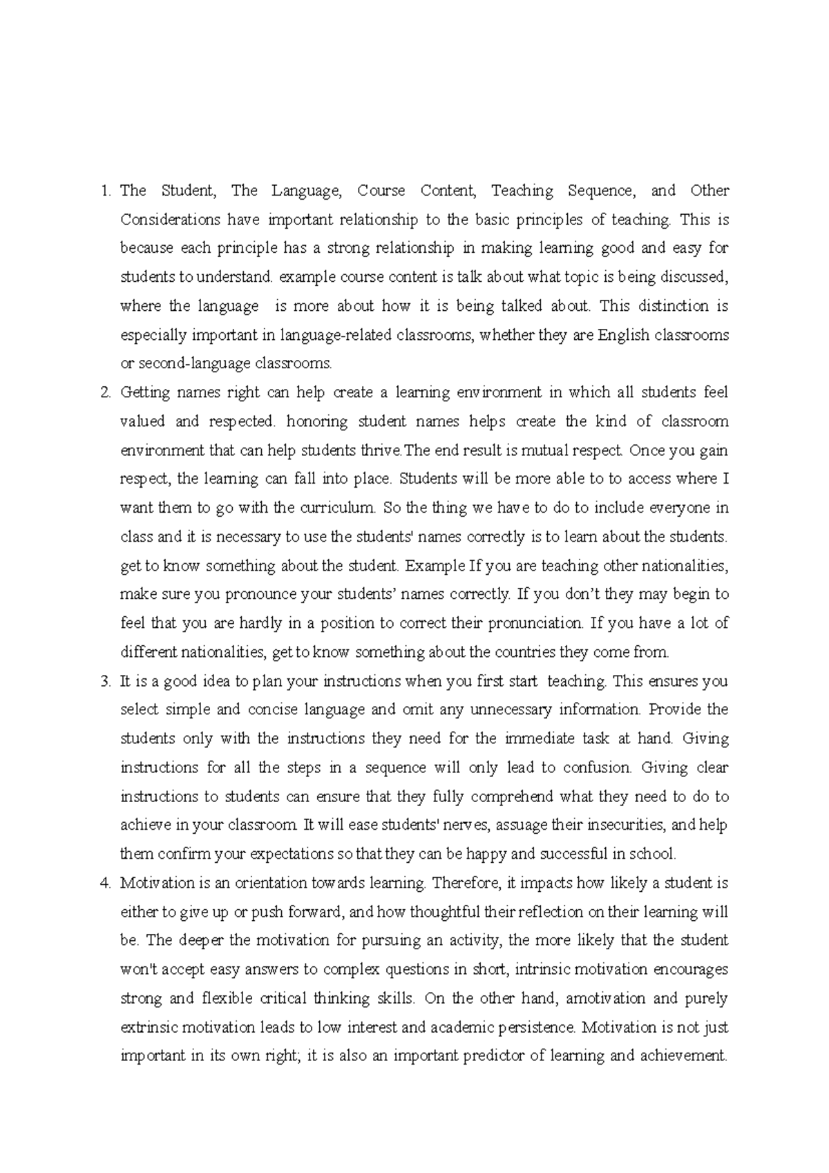 QUIZ on Classroom Management Principles and Strategies - Studocu