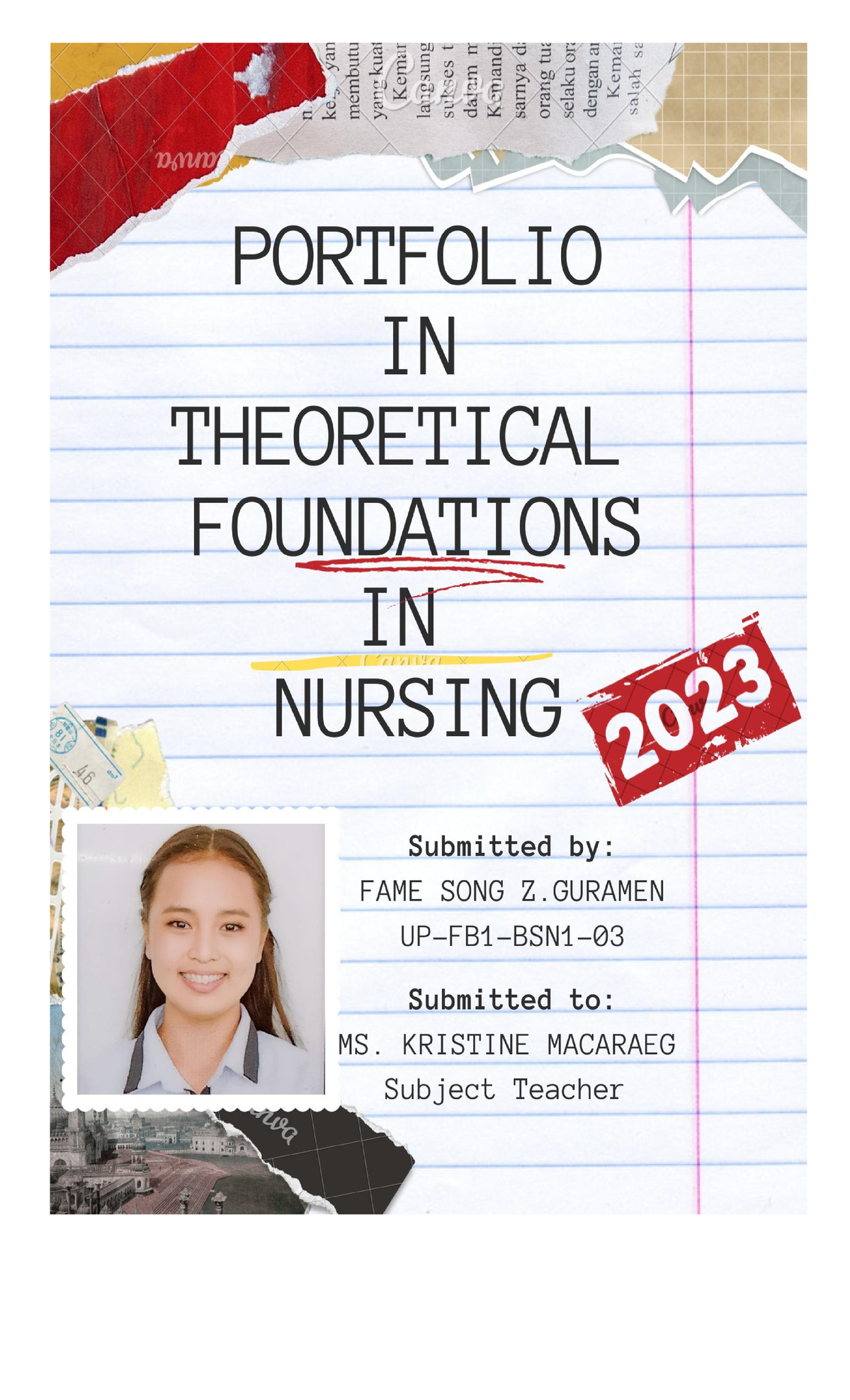 TFN Portfolio - will help you with your project - Nursing - Studocu