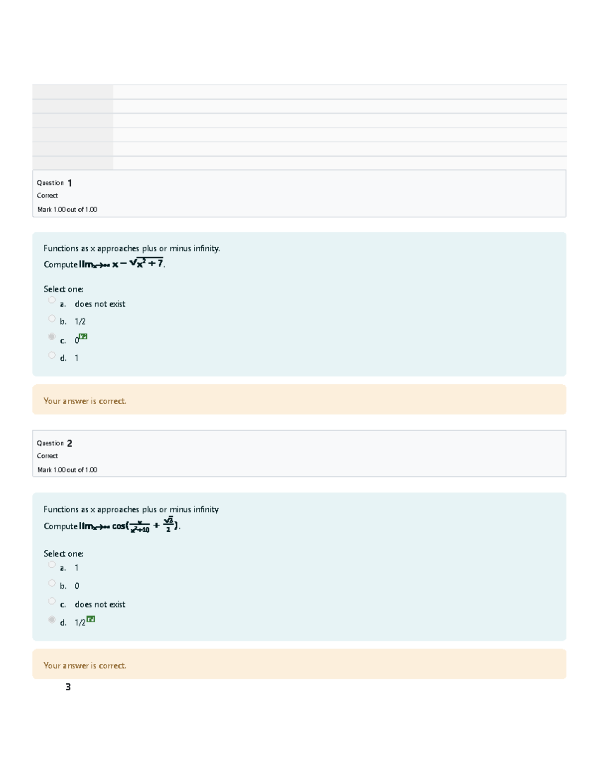Midterm Quiz 2 Review: Functions & Continuity Concepts - Studocu