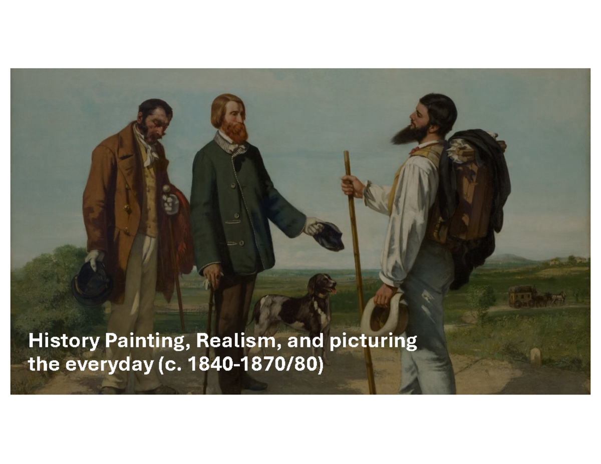Week 6 - Realism: Key Concepts and Notable Works in Art - Studocu