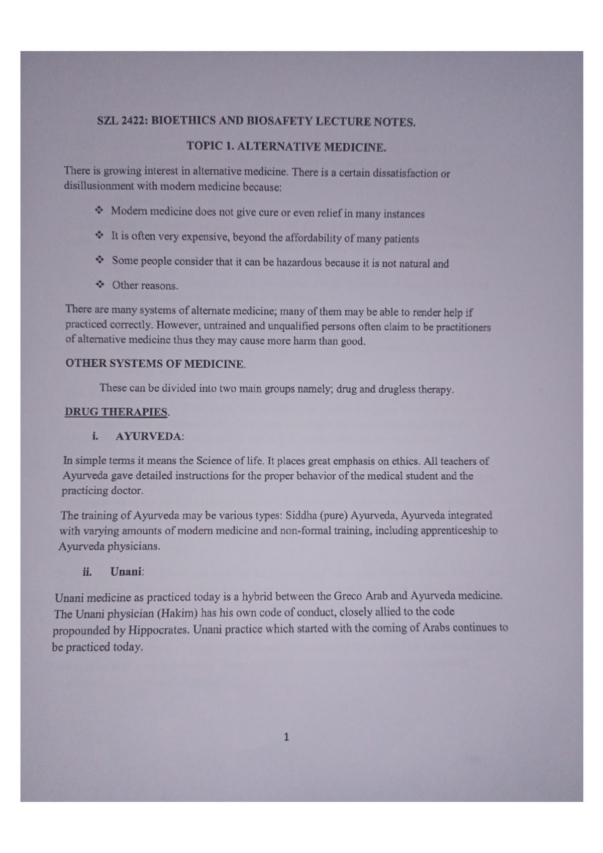 Bioethics & Biosafety Lect. Notes for Enhanced Understanding - Studocu