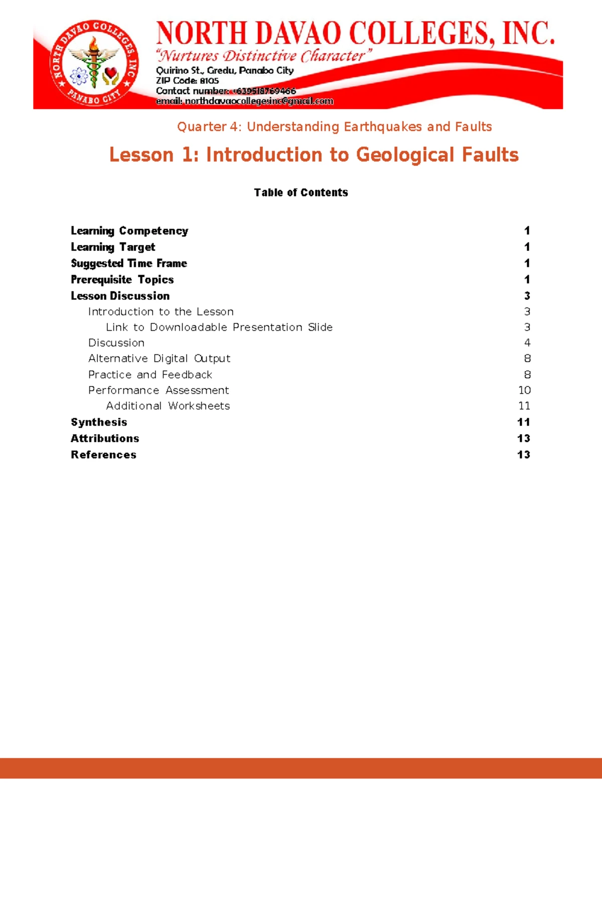 Atoms Lesson Plan for Grade 8 - SCI 8 - Studocu