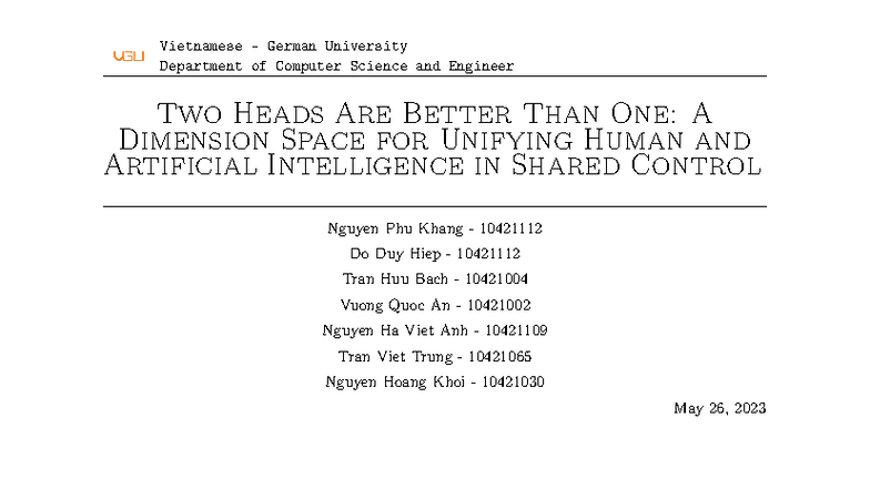 Data Science and AI Lab 2 Report: Unifying Human & AI Intelligence ...