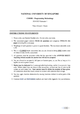 CS1010S - NUS - Programming Methodology - Studocu