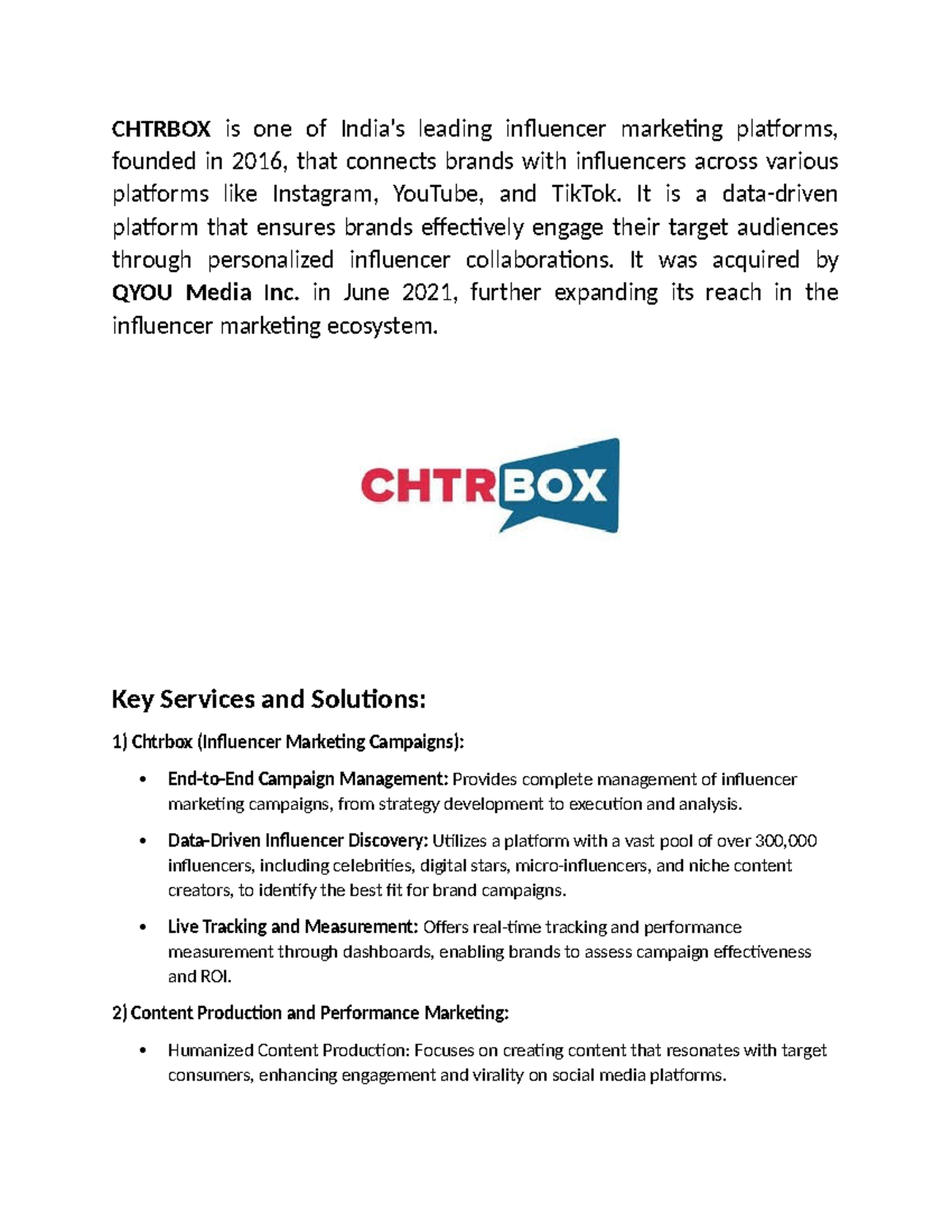 Mohd toyyab Social media analytics - CHTRBOX is one of India’s leading ...