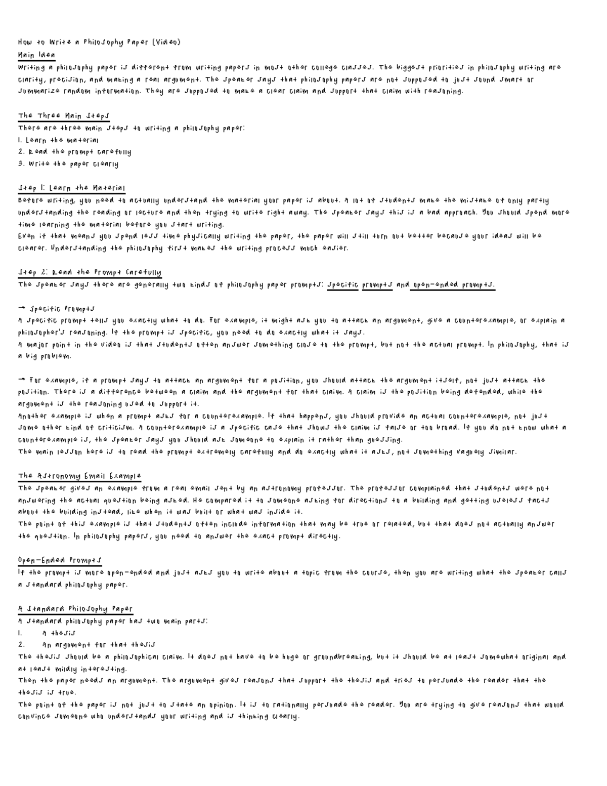 PHIL 101: How to Write a Clear Philosophy Paper - Key Tips - Studocu