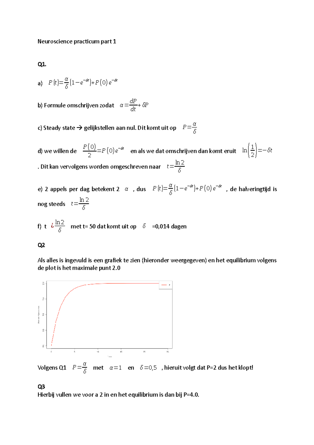 Neuroscience Practicum Part 1: Key Formulas & Equilibrium Analysis ...