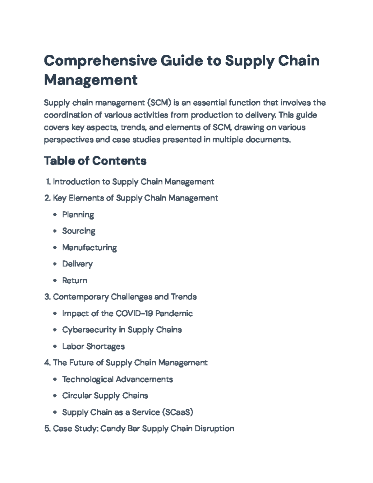 Comprehensive Guide to Supply Chain Management: Trends & Challenges ...