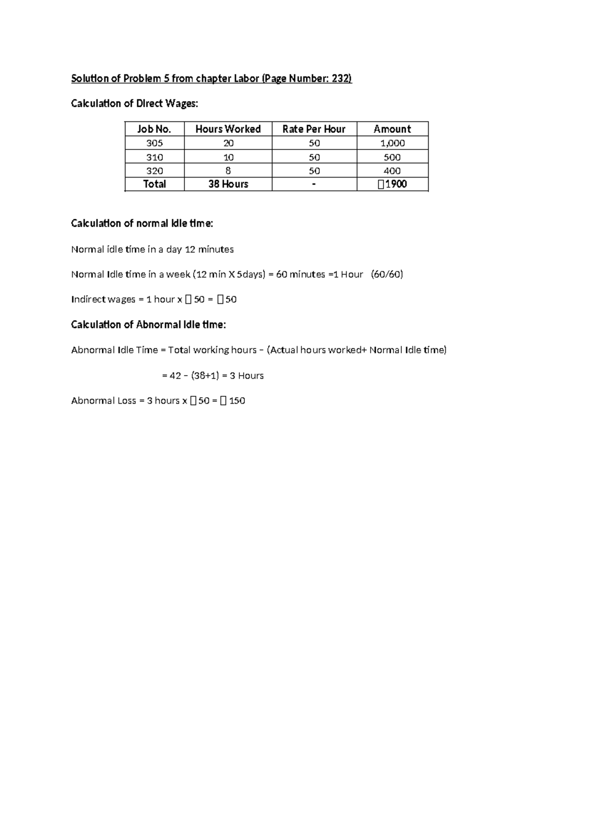 Labor Solution - Solution of Problem 5 from chapter Labor (Page Number ...