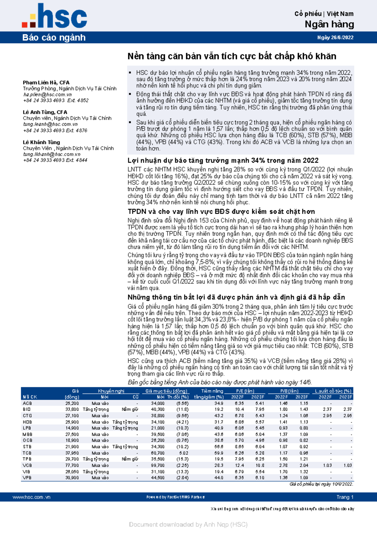 Bank 062022 - nothing - hsc.com Powered by FactSet RMS Partners Trang 1 ...